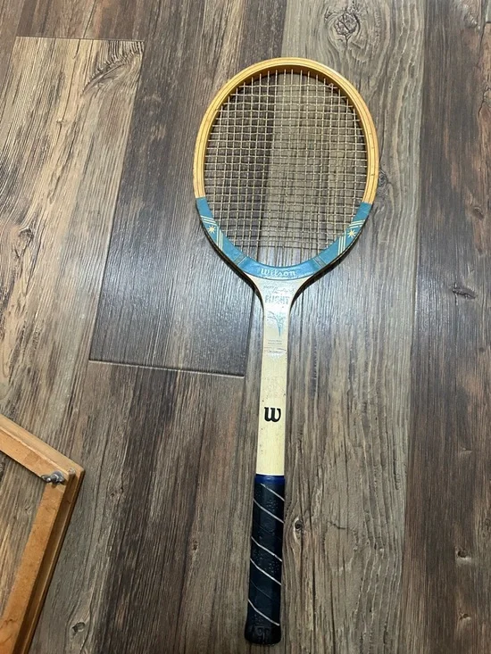 VTG Wilson Mary Hardwick FLIGHT speed flex wood tennis racket - Picture 4 of 8
